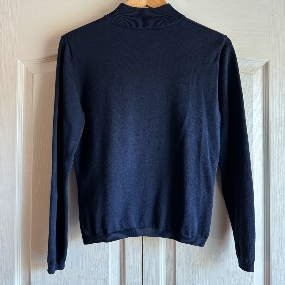 Pendleton Mock Neck Rib Knit Sweater - Picture 4 of 7